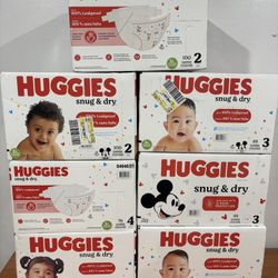 Huggies Snug & Dry Baby Diapers Size 2, Size 3, Size 4