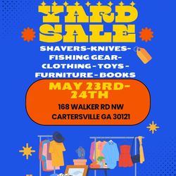 YARD SALE MAY 23rd And 24th 