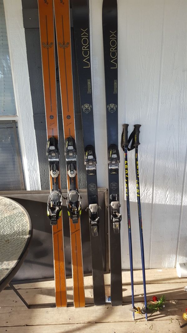 LACROIX SKI n AUTHIER SKI with pair ski poles for Sale in Terrell, TX OfferUp