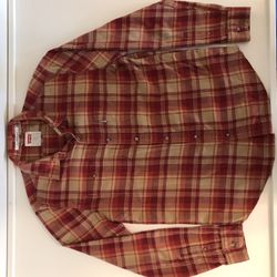Levi’s Men’s Red Checkered Long Sleeve Button Up — Size Large