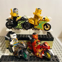 Ninja Motorcycle Club Minifigures | New Custom Compatible LEGO Toys