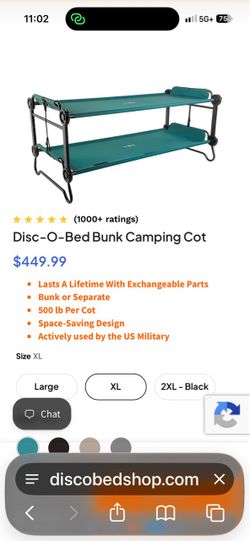 Bunk bed cots