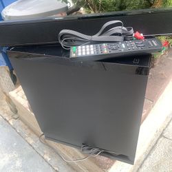 Sony AV System With Subwoofer , Speaker Bar , Remote And Wires Others Asking Up To $ 149.95 See Picture . Selling Reduced Price. 