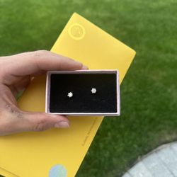 Real Diamond Moissanite Earrings 