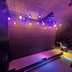 INDOOR PERFORMANCE STAGE + DMX LIGHTING + FREE INSTALLATION 