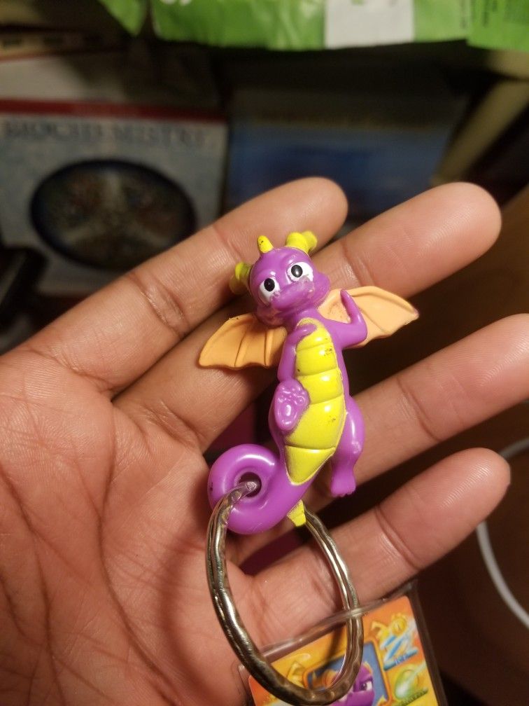 Vintage Legend Of Spyro Key Chain Figure From Wendy's