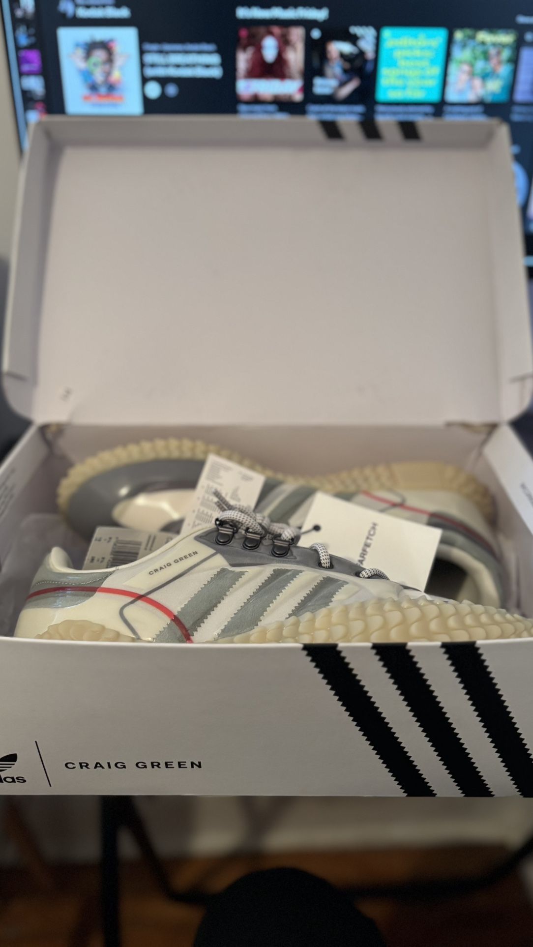 Size 10 - adidas Craig Green x Polta AKH I Grey Cream