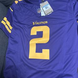 Nike Dri Fit Vikings Jefferson Jersey - New - Medium