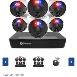 Swann 8 Channel 6 Cameras Security Kit 4K BRAND NEW!!