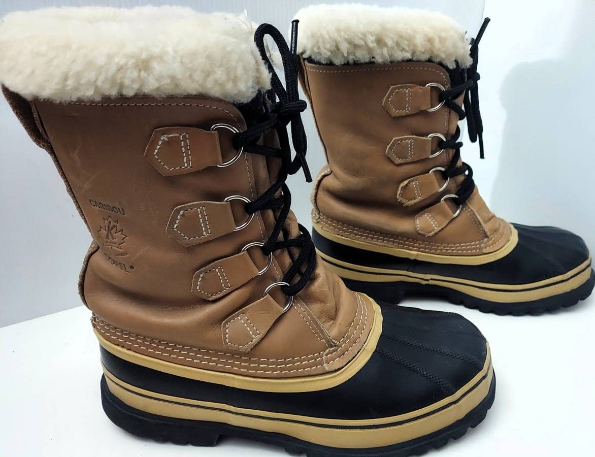 Sorel Caribou Insulated Waterproof Winter Snow Boots -- Womens Size 8
