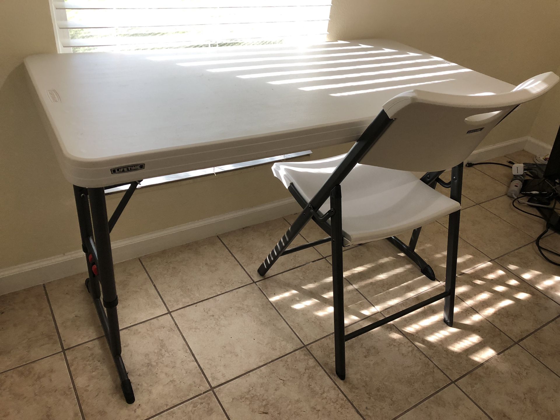 Foldable Desk + Chair ( from Costco )