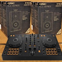 🚨 No Credit Needed 🚨 Pioneer DJ Smartphone Tablet PC MAC Rekordbox Serato Controller QSC K10.2 Speakers Package 🚨 Payment Options Available 🚨 