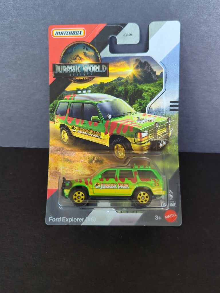 Matchbox Cars Jurassic Park Rebirth Ford Explorer
