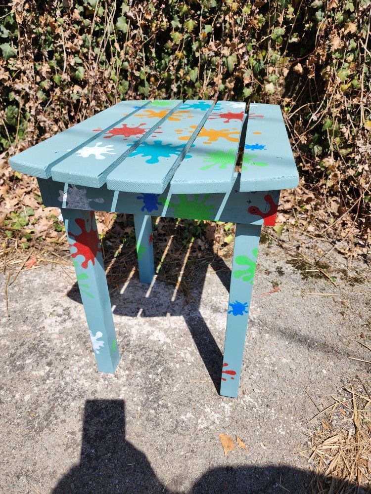 Painted Side Table
