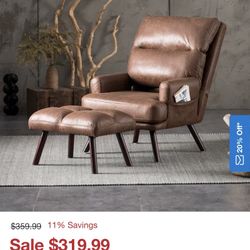 Recliner Chair With Ottoman 