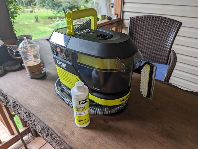 Ryobi One+ HP 18V Cordless SWIFTClean Carpet Cleaner Kit