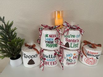 Holiday Embroiderer Toilet paper