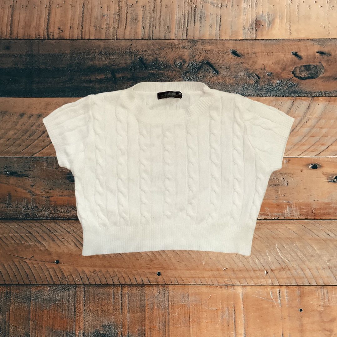 Sweater Crop Short Sleeve 