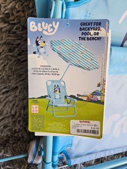Bluey Kids Folding Umbrella Chair