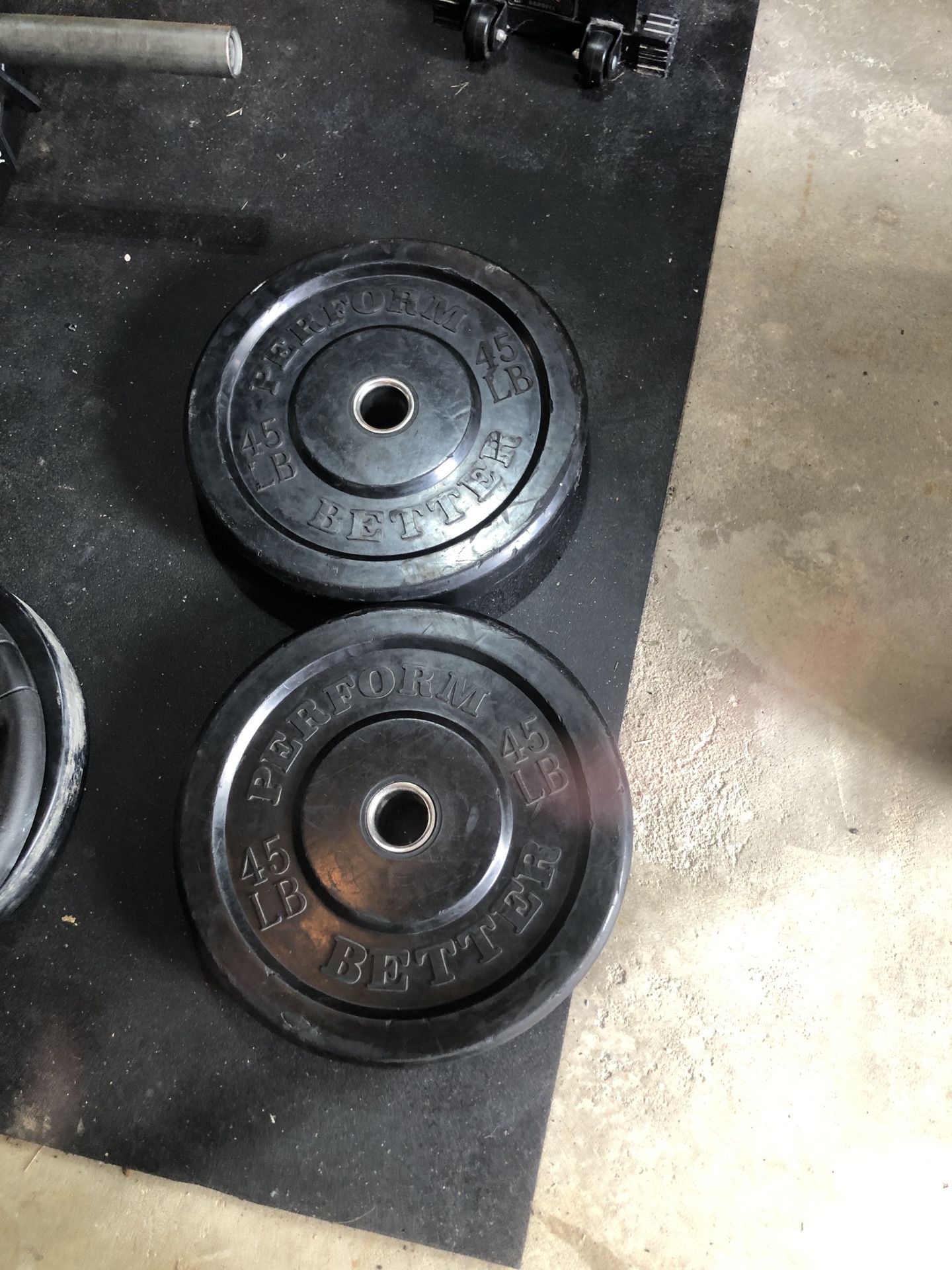 Olympic weights 45 lb bumper plates