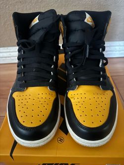 Jordan 1 High Yellow Taxi SZ 10 Used. Great Condition Price Firm Cash Only