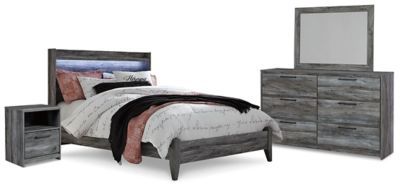LED QUEEN BED DRESSER MIRROR NIGHTSTAND NO CREDIT NEEDED 100 DAYS SAME AS CASH