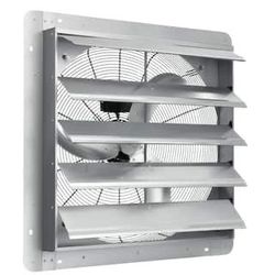 24 in. Shutter Exhaust Fan High-Speed Aluminum Wall Mount with Ventilation and Cooling