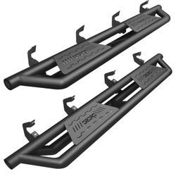OEDRO Running Boards Compatible With 2019-2025 Chevy Silverado/GMC Sierra 1500 Crew Cab, 2020-2025 Silverado/Sierra 2500HD 3500HD Crew Cab, Textured B