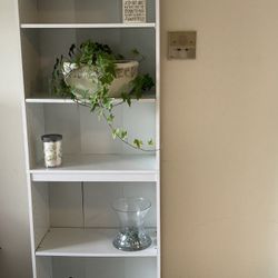 White Adjustable Bookcase