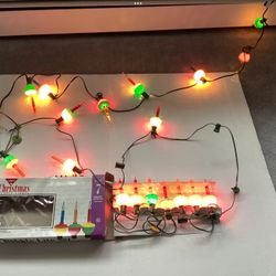 3 Sets Preowned Retro 1990s Christmas Bubble Lights Indoor / Outdoor Use Multi-Color Holiday Decor