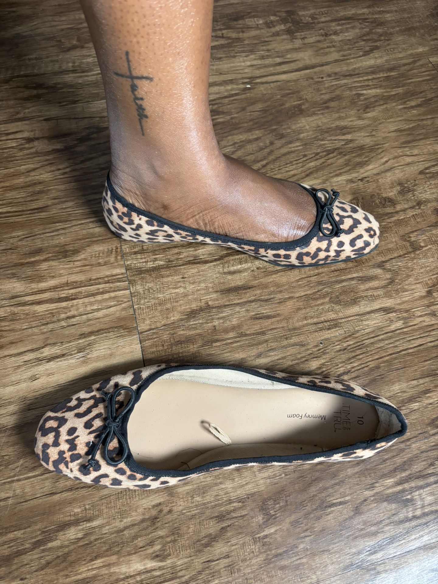 Size 10 Leopard Print Ballet Flats