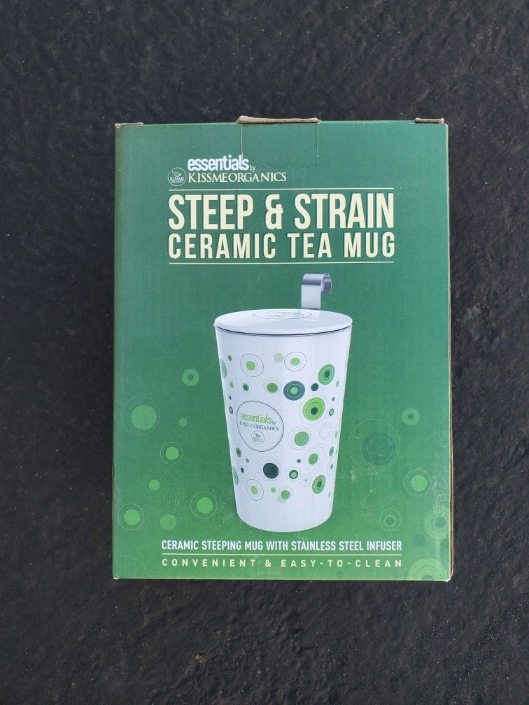 TEA. -  Steep & Strain Ceramic Tea  Mug