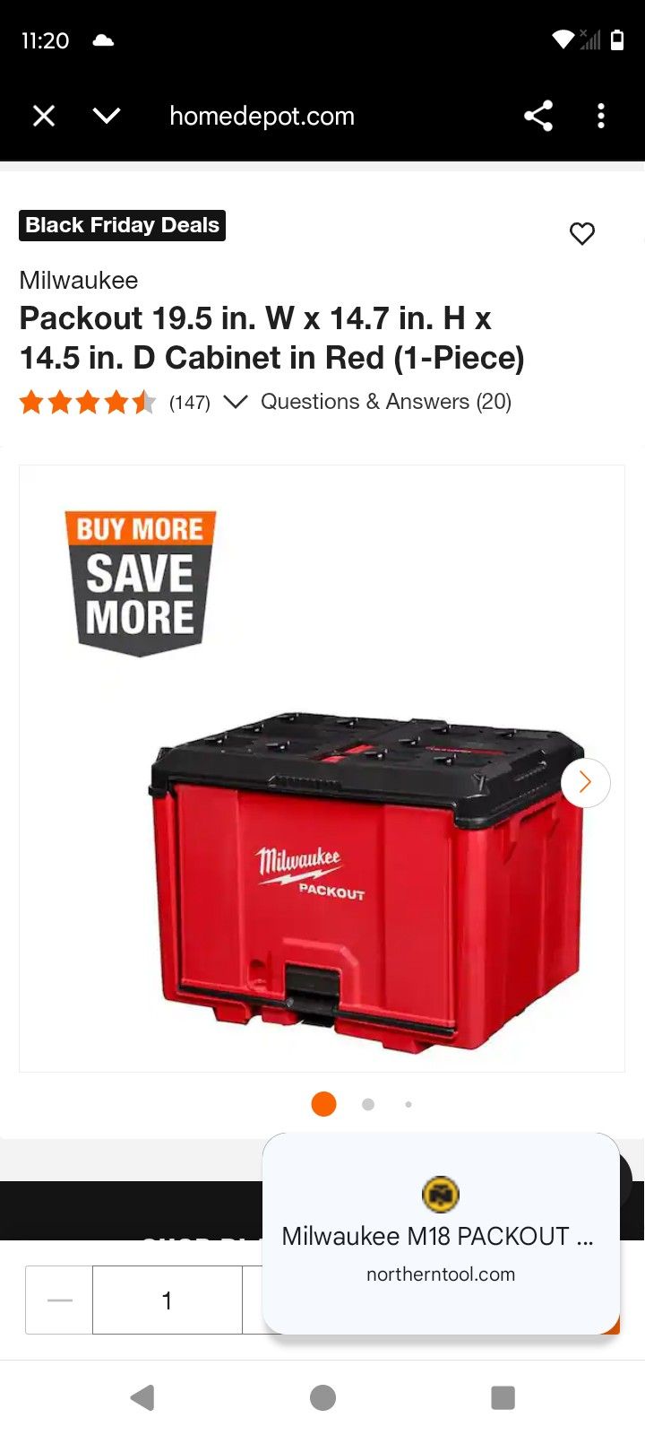 Milwaukee PACKOUT Cabinet