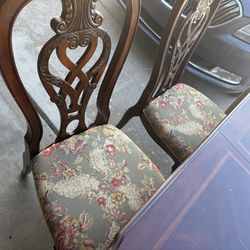 dining table and chairs