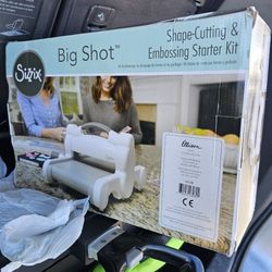 Brand New Sizzix Big Shot Starter Kit-White W/Gray