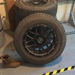 Ford F150 275/65R20 Firestone Winter Force Wheels and Tires