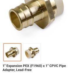1” CPVC To Pex 