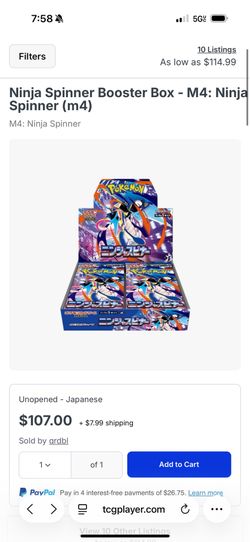 Japanese Ninja Spinner booster box