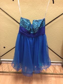 Blue/teal dress size medium