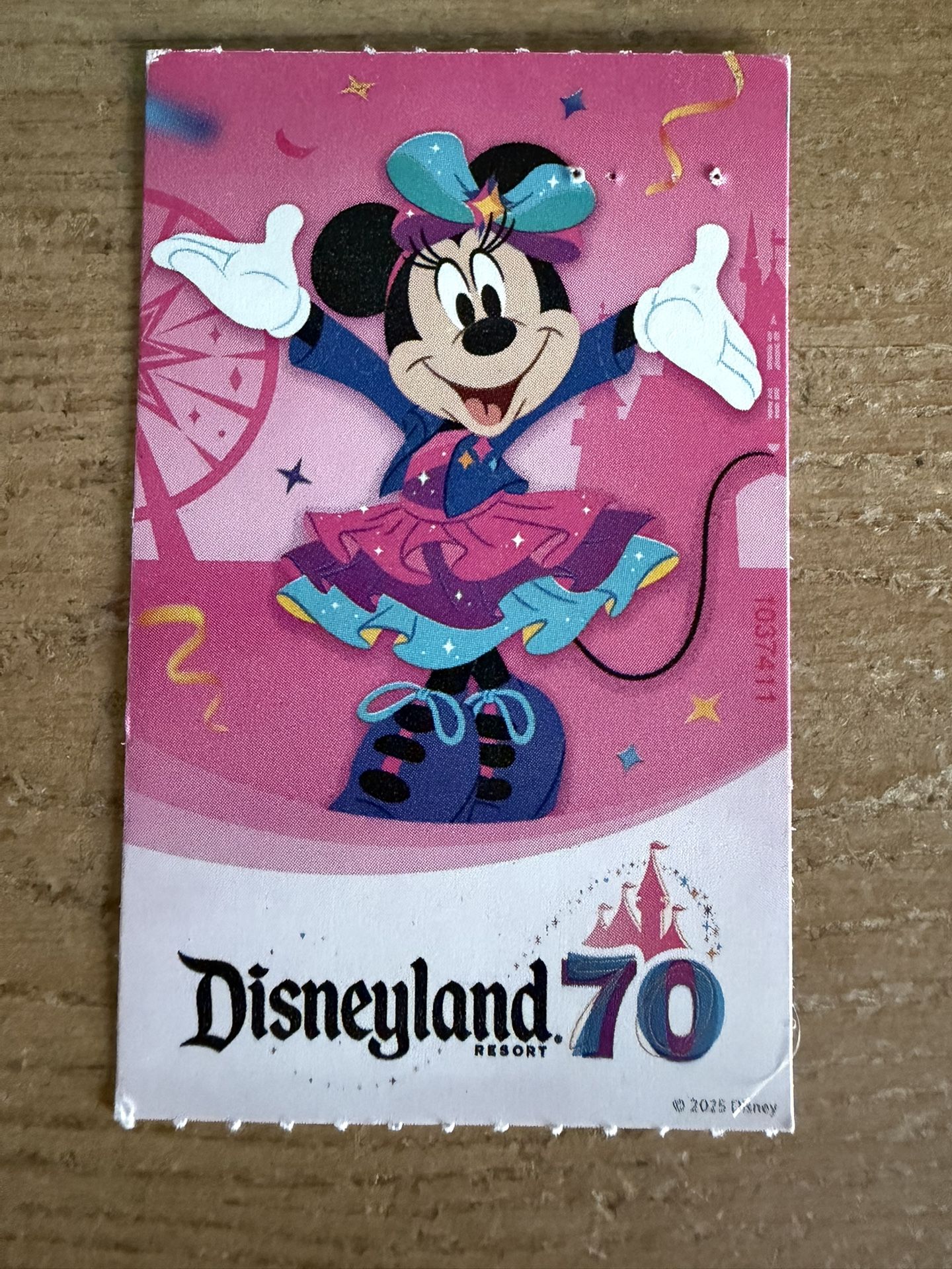 1 Disneyland Ticket, Valid Any Day, Expires 09/15/2026. 1 Day, 1 Park