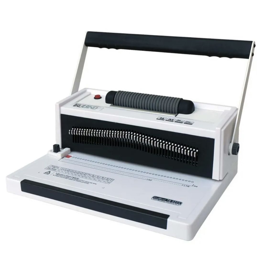 NEW Trubind Coilbind TB-S20 Coil Binding Machine 4:1 Manual Round Hole Punch