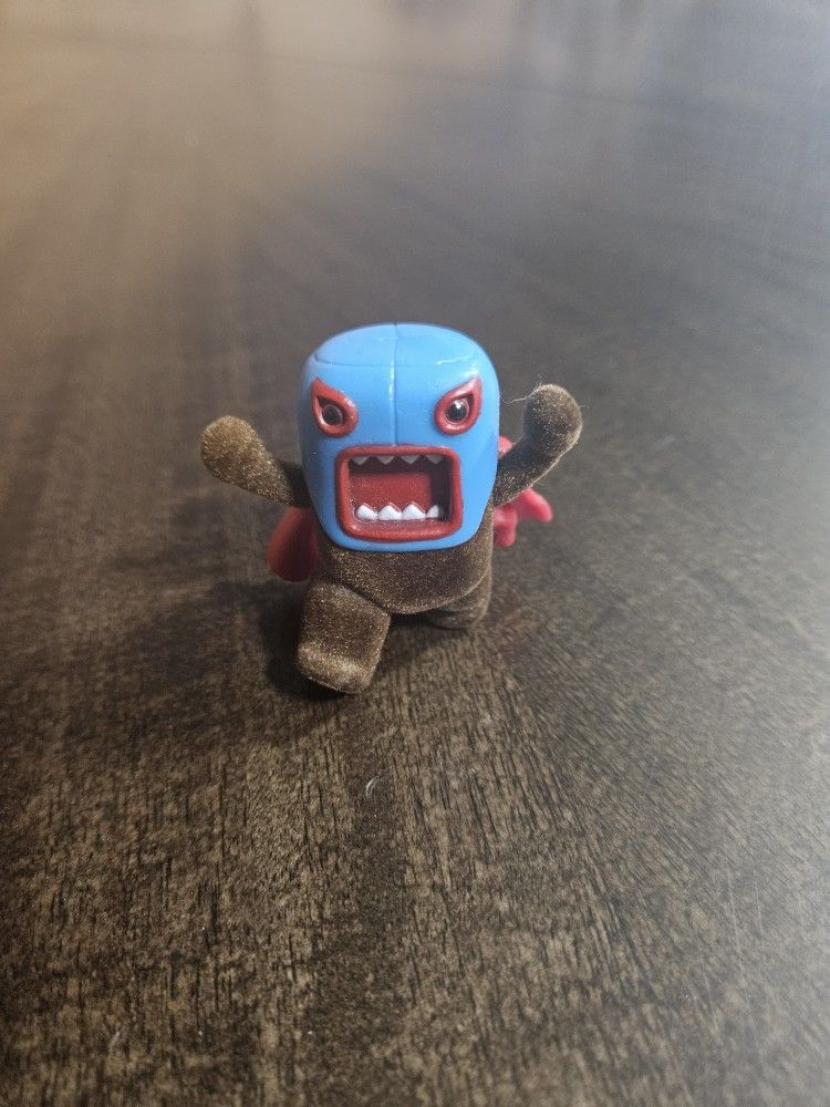Limited Edition 7-11 Domo Kun Flocked Slurpee Mask Nacho Libre Luchadore Figure