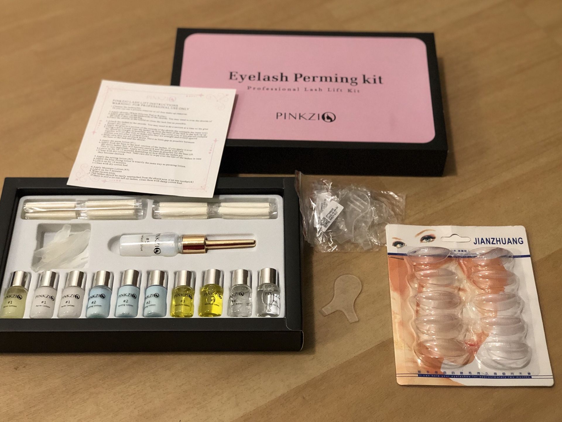 Eye lash perming kit