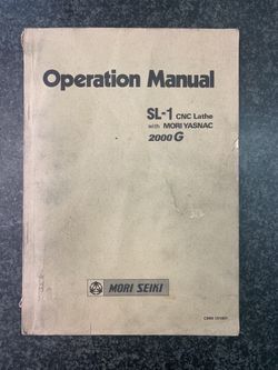 SL-1 CNC Lathe Operation Manual