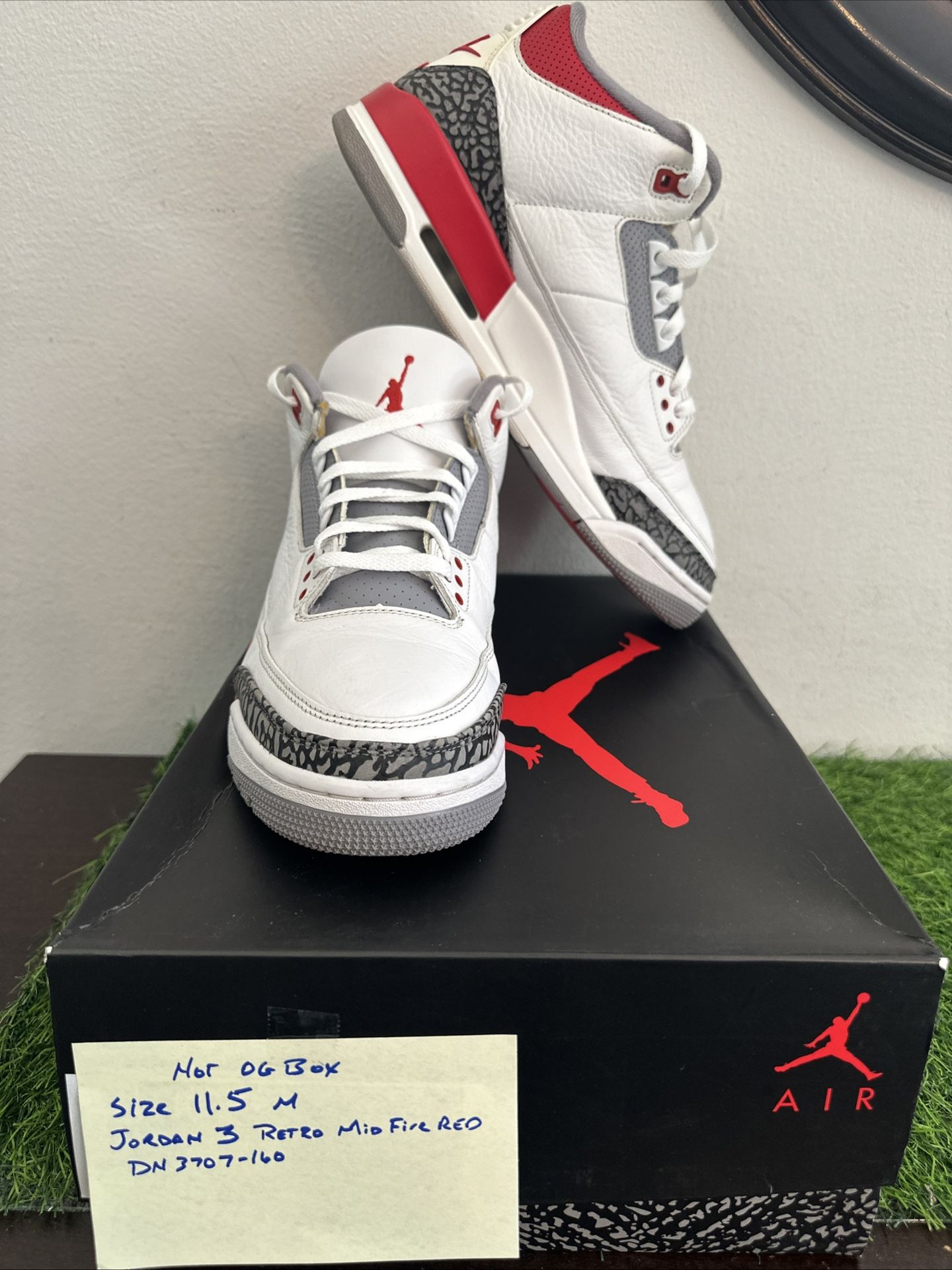 Size 11.5 - Jordan 3 Retro Mid Fire Red