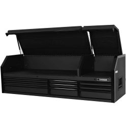 Tool Storage 72 in. W X 23 in. D Heavy Duty Matte Black Top Tool Chest