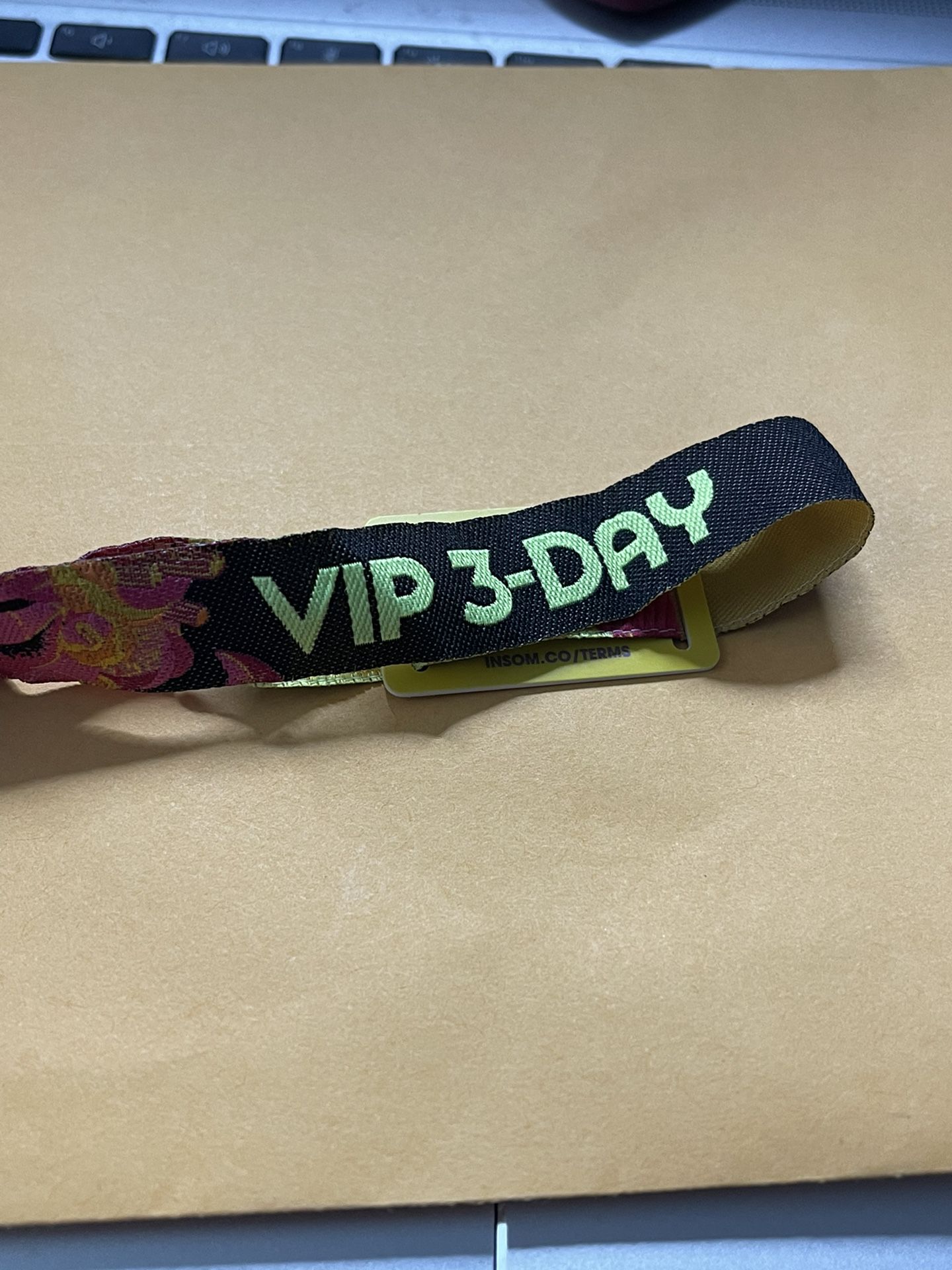 EDC Orlando 3 Day VIP wristband