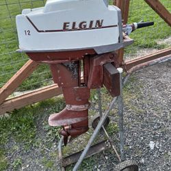Elgin Boat Motor W/ Stand 