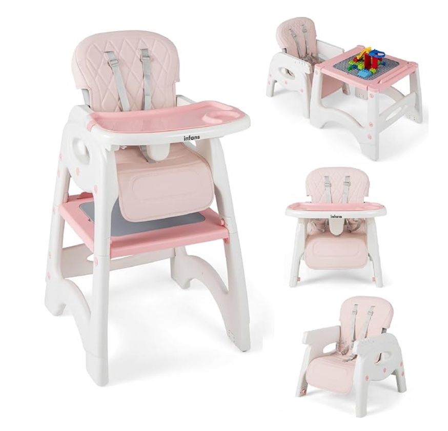 INFANS in Baby High Chair, Convertible Highchair for Babies
