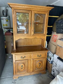 Oak Hutch